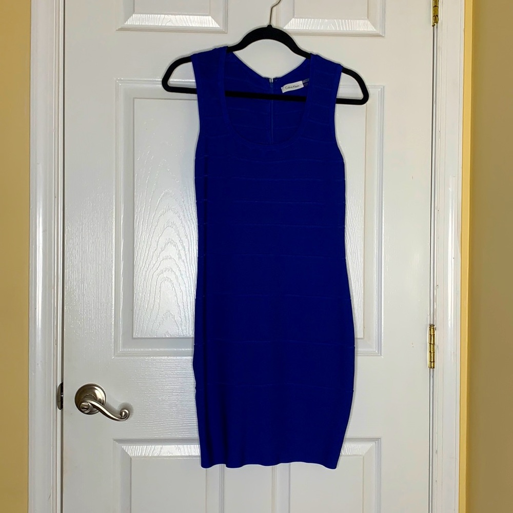 Stunning Calvin Klein Blue Bodycon Dress